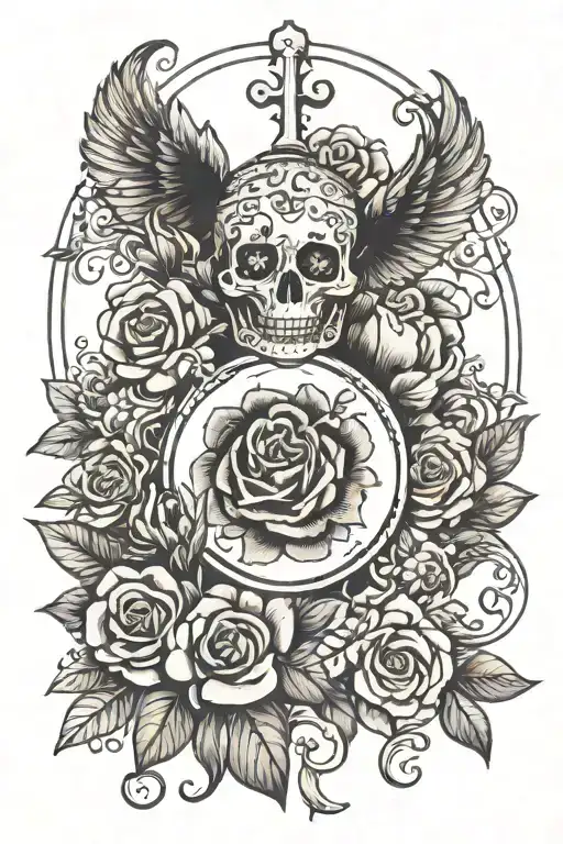 The memory of our love will live in my heart forever tattoo design idea