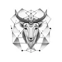 Taurus and Leo constellations together tattoo design idea