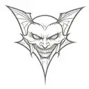 vampire bites name tattoo design idea