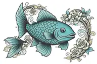 Just keep swimming tattoo design idea