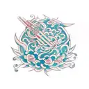 trap tattoo design idea