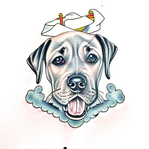 Dexter - labrador puppy picture  tattoo design idea