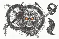 Valkyrie warrior tattoo design idea