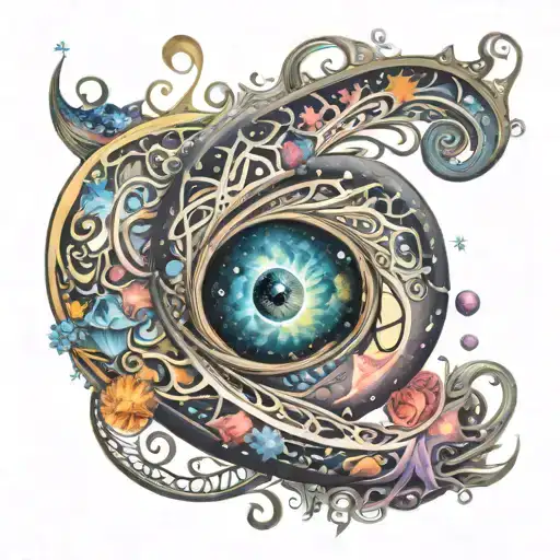 Spiral Galaxy tattoo design idea