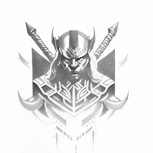 juego smite thor y loki tattoo design idea