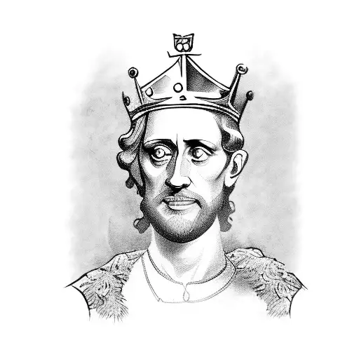 Statue of King Richard I of England tattoo design idea