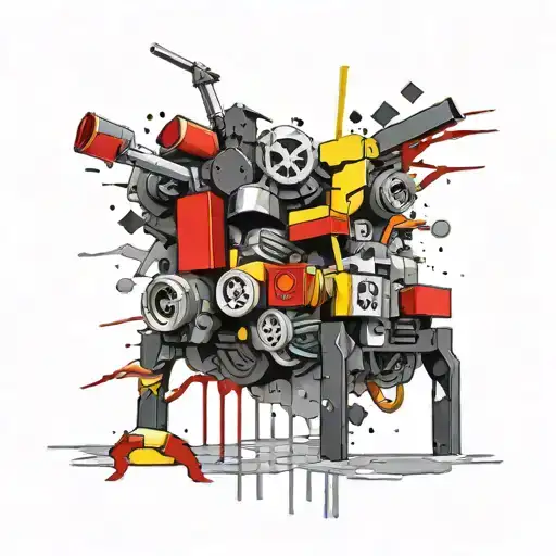 lego tattoo design idea