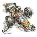 formula one tattoo design idea