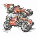 formula one tattoo design idea