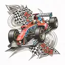 formula one tattoo design idea