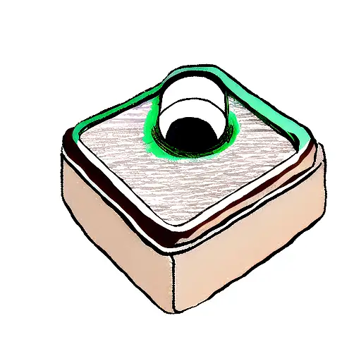 square doesn't fit the circle  tattoo design idea