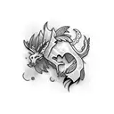  rare word tattoo design idea