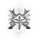 handwritten rare word with unique font tattoo design idea