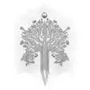 family tree 333  tattoo design idea