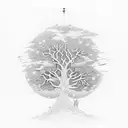 family tree 333  tattoo design idea