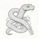 snake handshake tattoo design idea