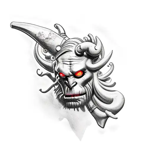 hellboy tattoo design idea