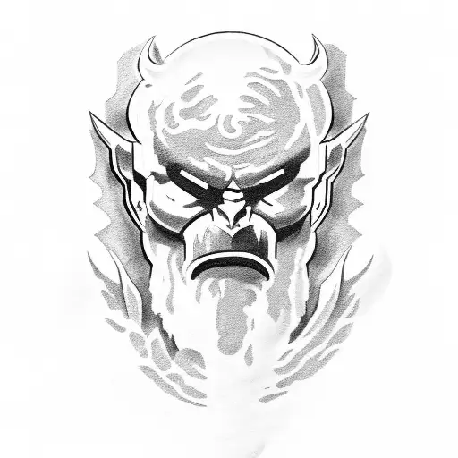 hellboy tattoo design idea