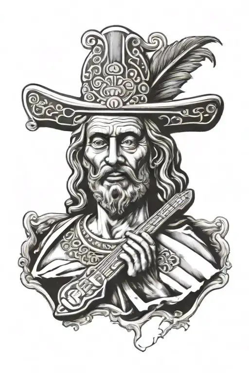 Saint Jude, Mexican Flag tattoo design idea