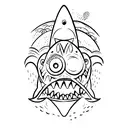 jaws tattoo design idea