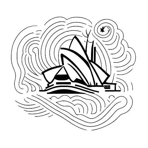 opera house  tattoo design idea