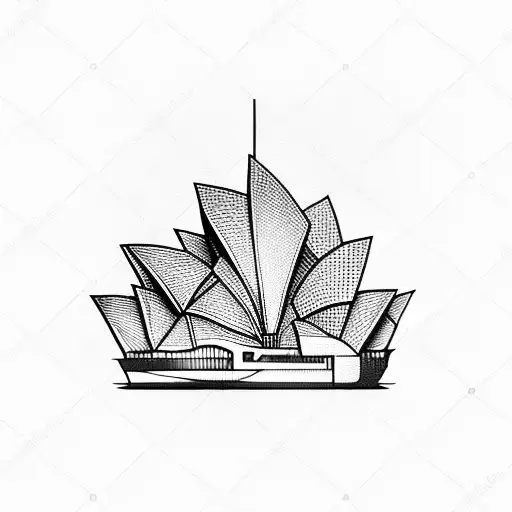 opera house  tattoo design idea