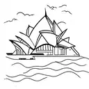 opera house  tattoo design idea