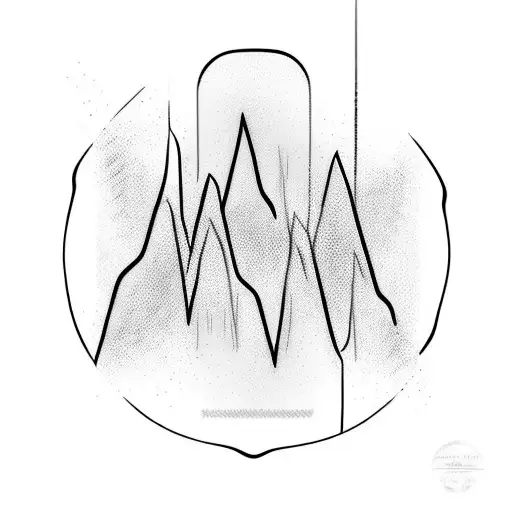 A sound wave with lyrics from a favorite song incorporated into it tattoo design idea