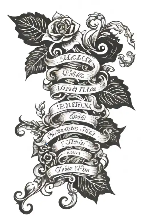 biblical verse tattoo design idea