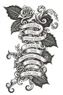 biblical verse tattoo design idea