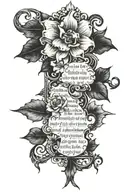 biblical verse tattoo design idea