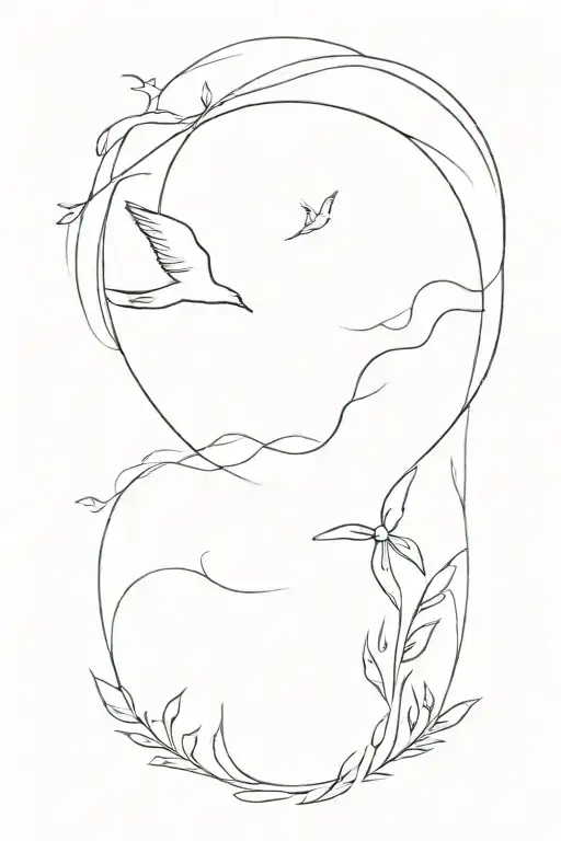 wind storm weather  tattoo design idea