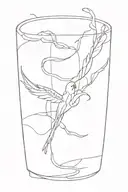 wind storm weather drinking vodka tattoo design idea