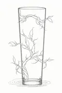 wind storm weather drinking vodka tattoo design idea