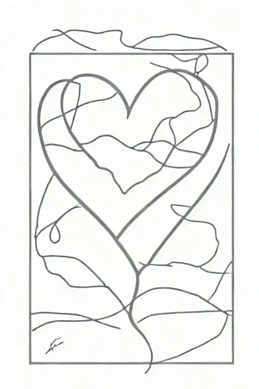 Broken heart but full of pride tattoo design idea