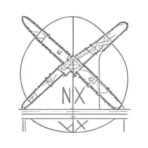 roman numerals NI・XX・MMII tattoo design idea