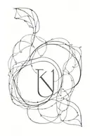 karma but in a unique way tattoo design idea