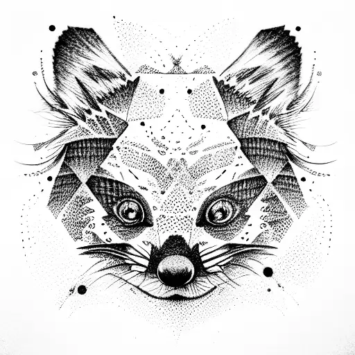 red panda tattoo design idea