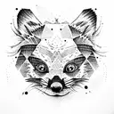 red panda tattoo design idea