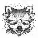 red panda tattoo design idea