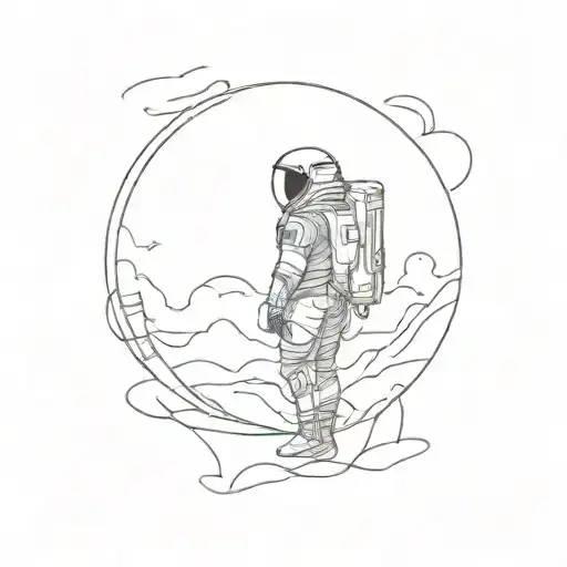 interstellar movie scenes tattoo design idea