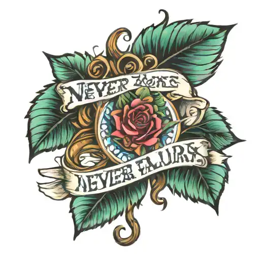 never failure always a lesson band tattoo tattoo design idea