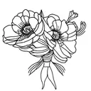peonias tattoo design idea