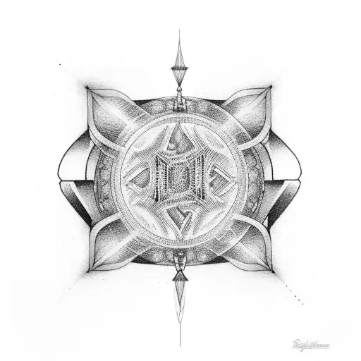 cuff with dirac's equation tattoo design idea