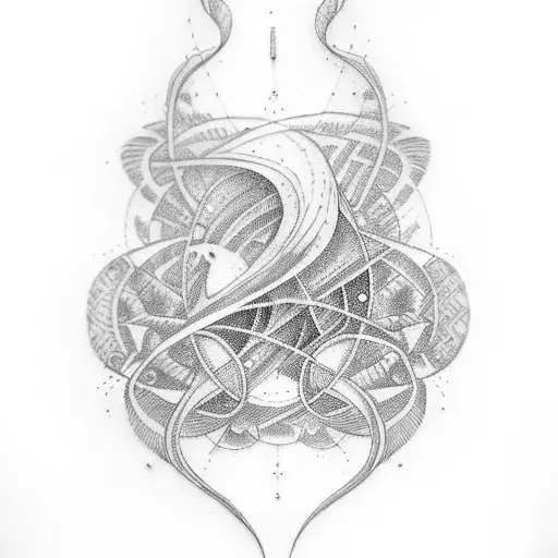 Tattoo cuff with dirac's equation tattoo design idea