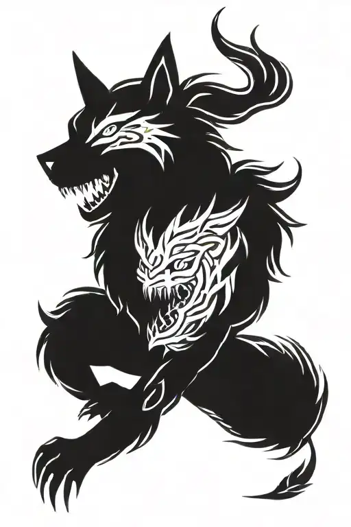 kindred league of legends never die tattoo design idea
