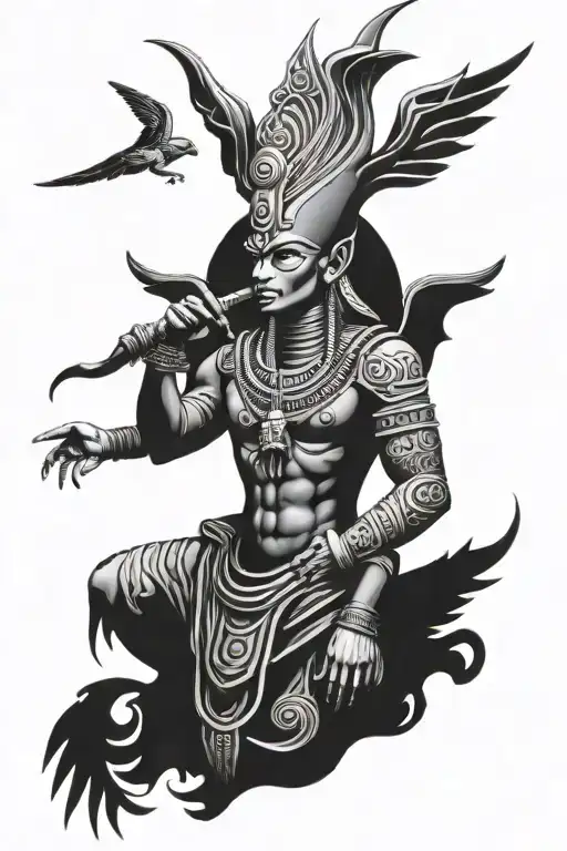 Osiris full length tattoo design idea