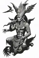 Osiris full length tattoo design idea