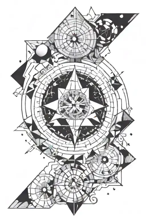 astrology inspired tattoo tattoo design idea