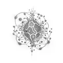 Dancing neurons tattoo design idea